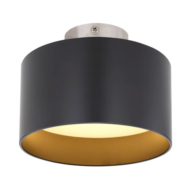 NADGRADNA STROP. SVETILKA JENNY 16W, WW ČRNA / ZLATA