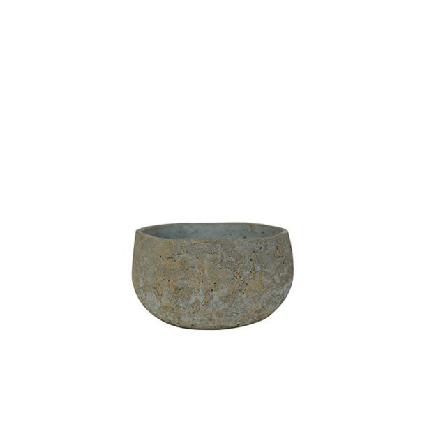 KERAMIČNI NOTRANJI LONEC TS JENS SIV SKLEDA 23 CM H12 ORGANSKA OBLIKA