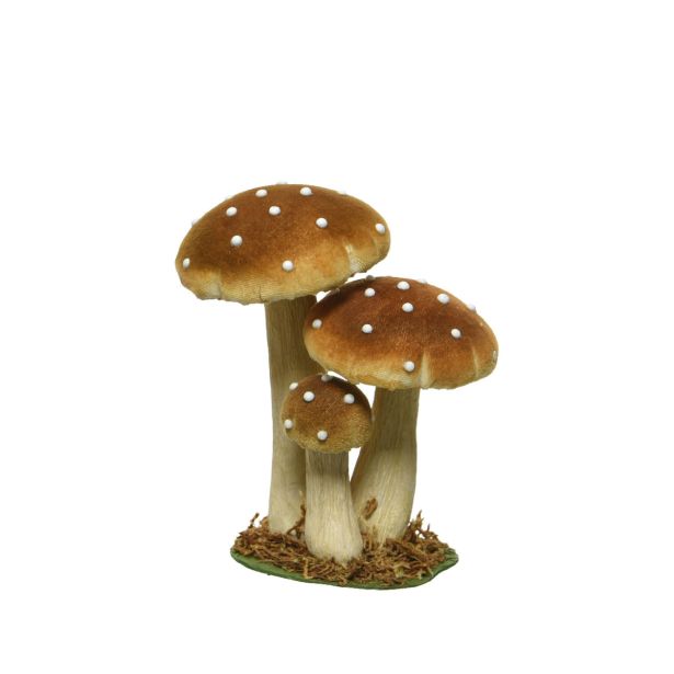JESENSKA DEKORACIJA DECORIS GOBE, ŽAMET 9X12X17 CM, SORTIRANO