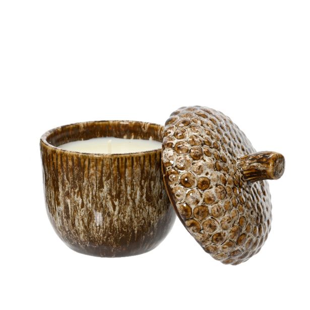 JESENSKA DEKORACIJA DECORIS SVEČA ŽELOD 9X9X11.5 CM, SORTIRANO