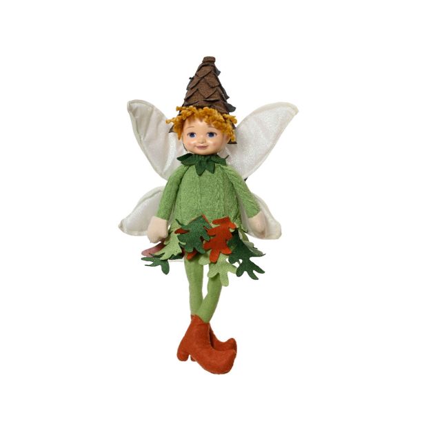 JESENSKA FIGURA DECORIS GOZDNI ŠKRAT S KRILI 24X7X41 CM