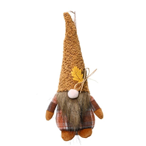 JESENSKA FIGURA DECORIS ŠKRAT Z JAVORJEM LISTOM 12X12X38 CM, SORTIRANO
