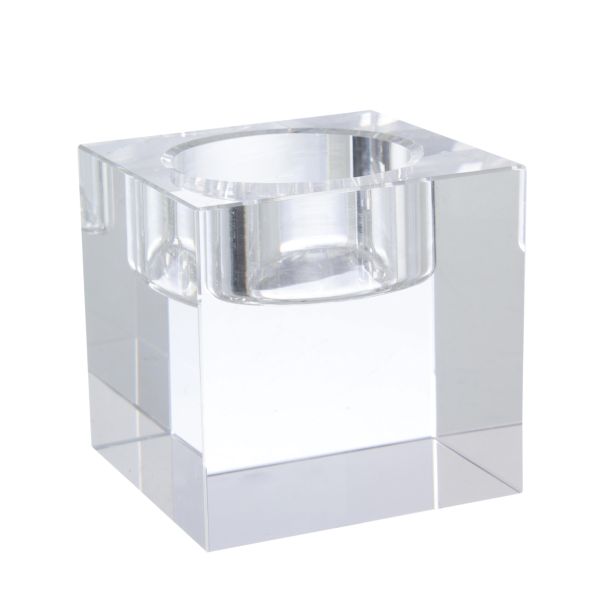 SVEČNIK BIZZOTTO JONA SQUARE STEKLEN 5.9X5.9 CM