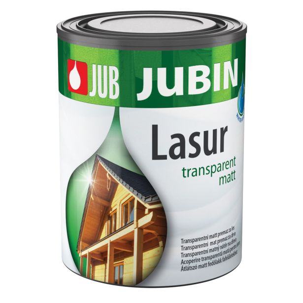 DEBELOSLOJNI PREMAZ JUB JUBIN LASUR 0.65L TRANSPARENT MATT