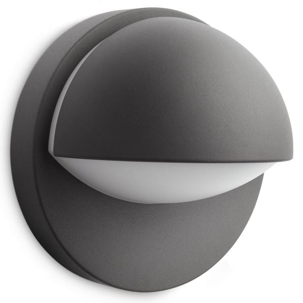 STENSKA VRTNA SVETILKA PHILIPS JUNE, ANTRACIT, 1X E27