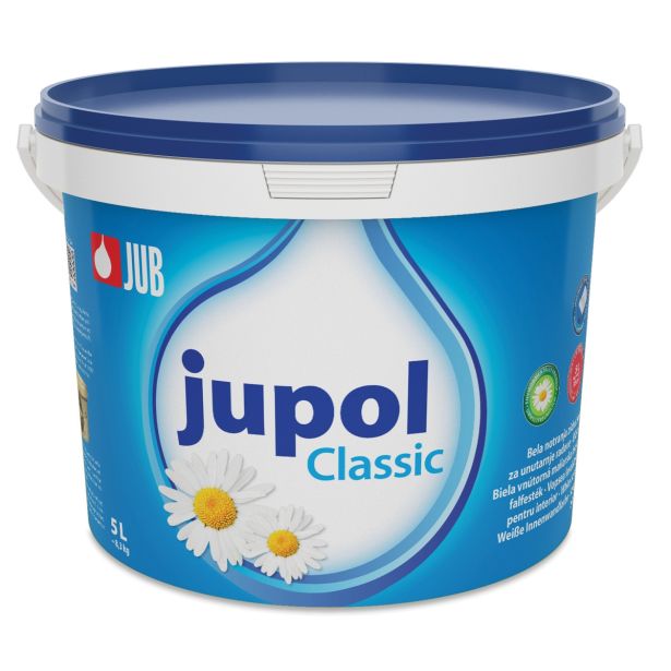 NOTRANJA ZIDNA BARVA JUB JUPOL CLASSIC BELI 5 L