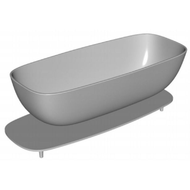 KAD ZA PRHANJE, KOTNA KOLPA SAN MILO-FS 174X75 KERROCK BELA