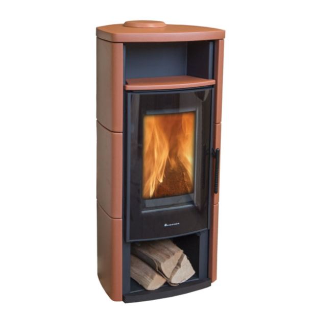 KAMINSKA PEČ LOKATERM BOGATIN ČRNA OBLOGA KERAMIKA OPEČNA