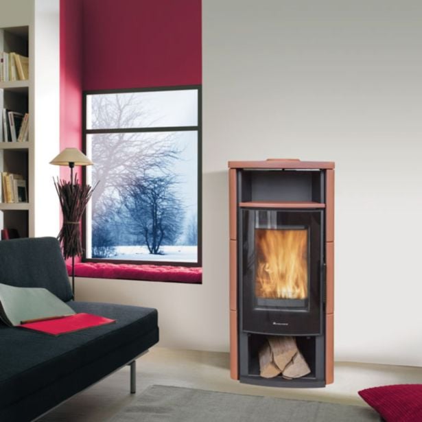 KAMINSKA PEČ LOKATERM BOGATIN ČRNA OBLOGA KERAMIKA OPEČNA