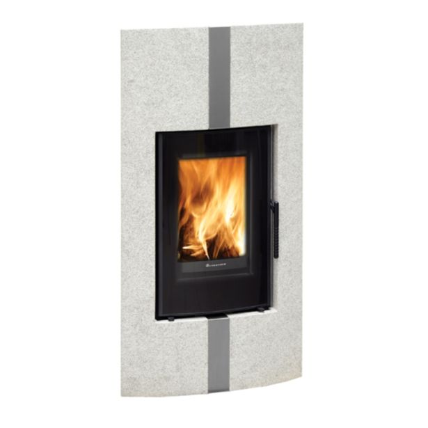 KAMINSKA PEČ LOKATERM BOGATIN ČRNA OBLOGA PEARL WHITE