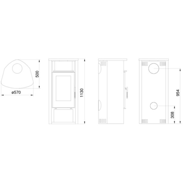 KAMINSKA PEČ LOKATERM BOGATIN ČRNA OBLOGA TIBET RED