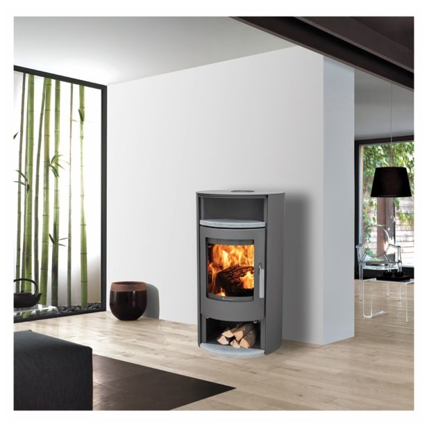 KAMINSKA PEČ LOKATERM TINJAN SIVA PLOČEVINA