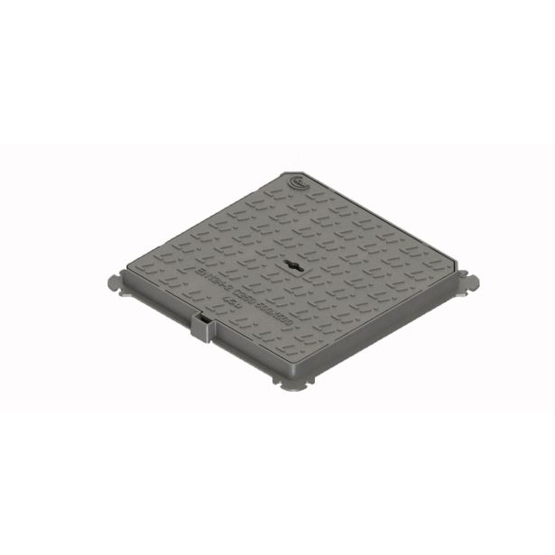 KANALSKI LTŽ POKROV Z OKVIRJEM 2PR-LINK, 400X400MM, C250KN, H40MM