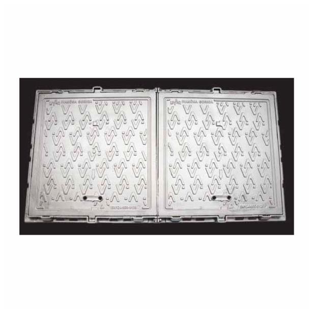 KANALSKI POKROV LIVAR Z OKVIRJEM 600X1300 BN 125 KN