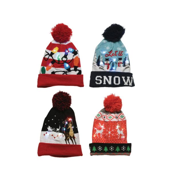 VSE ZA ZABAVO KAPA Z LED LUČKAMI SORTIRANO, 21X23 CM