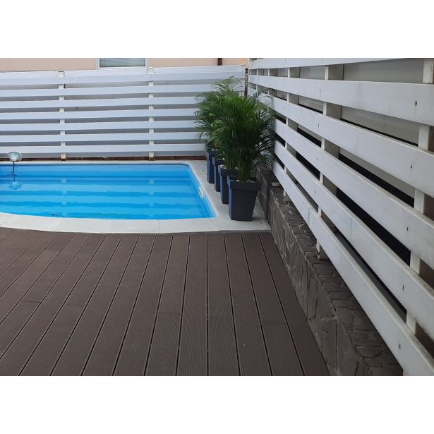 WPC DESKA ZA TERASO KAVA 2000X150X25 MM