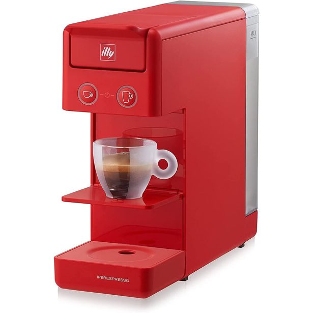 KAVNI APARAT ILLY Y3.3 ESPRESSO&COFFEE, RDEČ