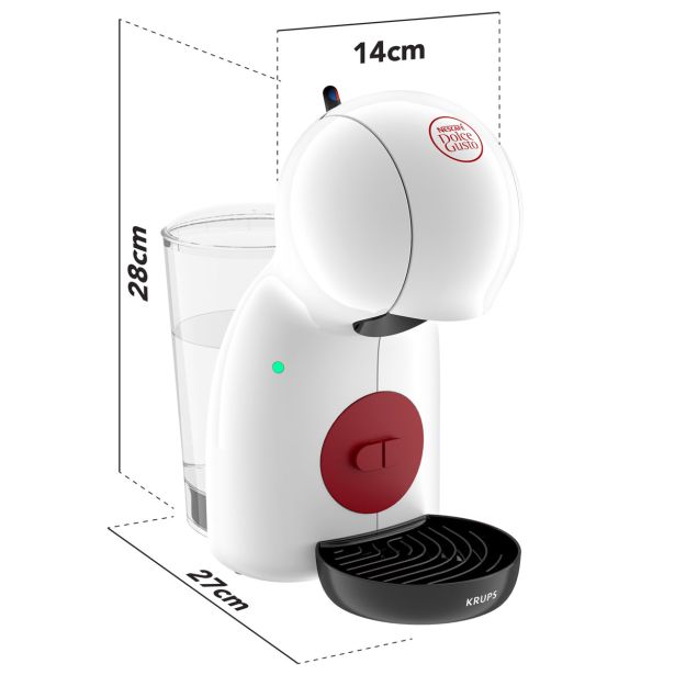 KAVNI APARAT, KAPSULE KRUPS KP1A3110 NDG BEL PICCOLO XS WHT- BURGUNDY