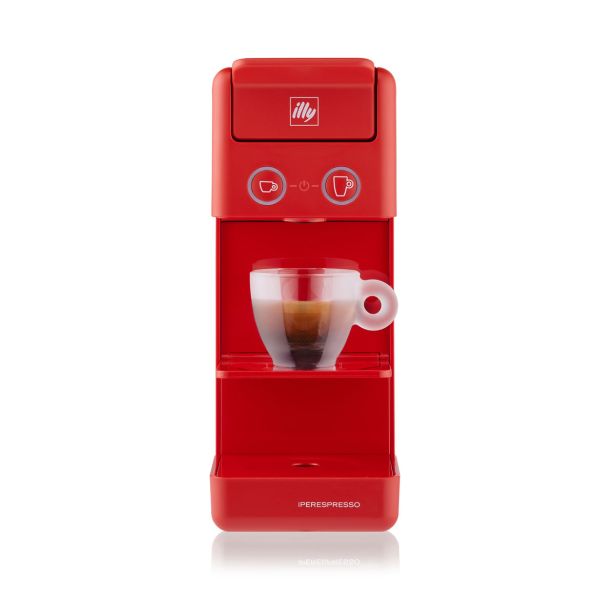 KAVNI APARAT ILLY Y3.3 ESPRESSO&COFFEE, RDEČ