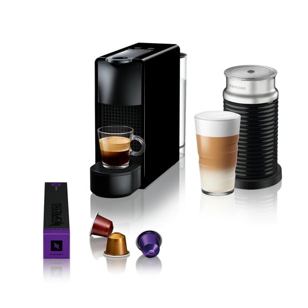 KAVNI APARAT, KAPSULE NESPRESSO ESSENZA MINI ČRN & AEROCCINO