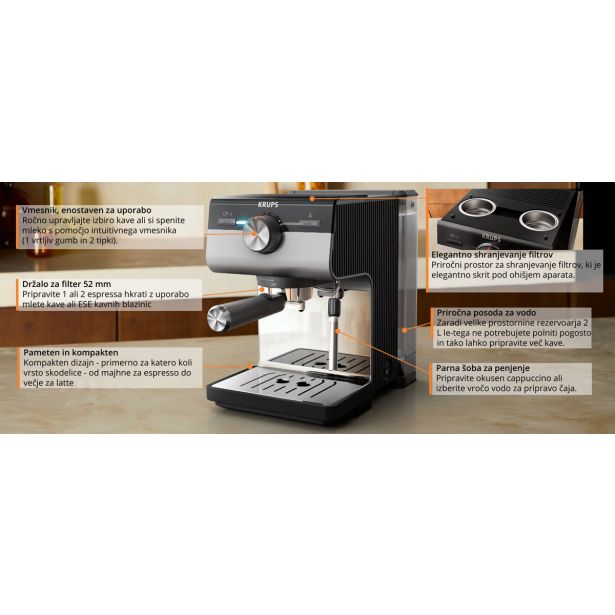 KAVNI ESPRESSO APARAT KRUPS XP384E10