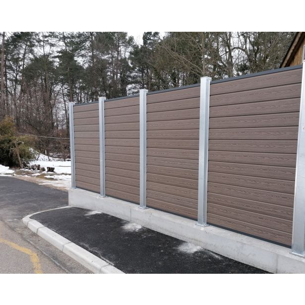 WPC OGRAJNA DESKA KAVNO RJAVA 1800X150X25 MM