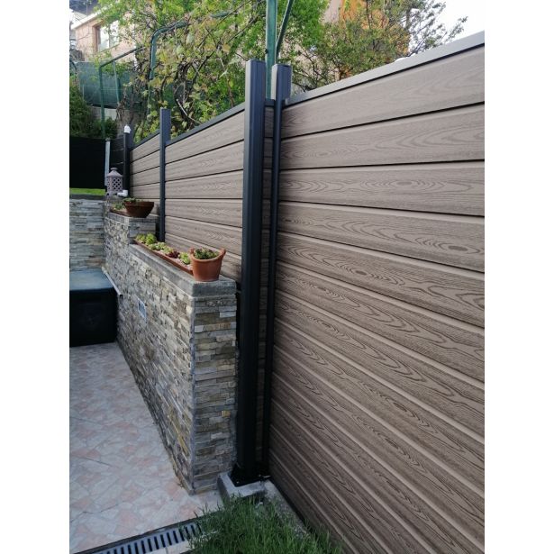 WPC OGRAJNA DESKA KAVNO RJAVA 1800X150X25 MM