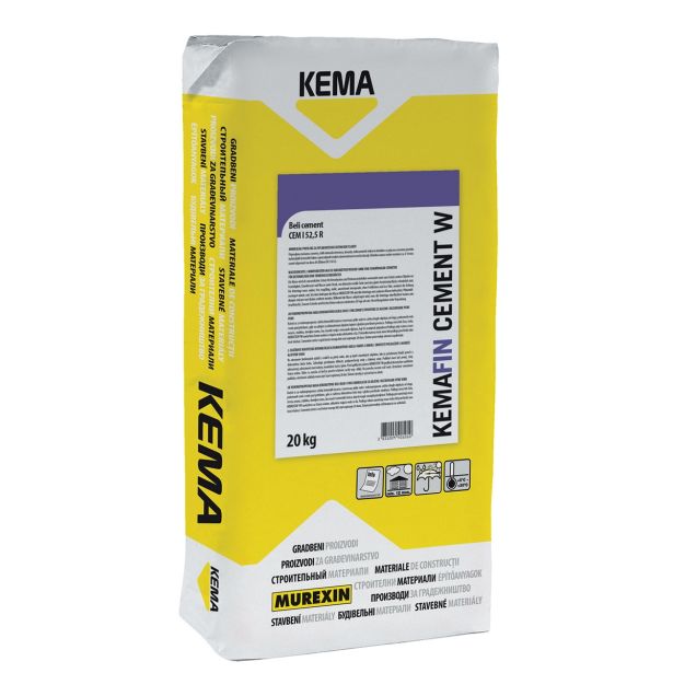 CEMENT KEMA KEMAFIN BELI W 20 KG 60 VREČ/PALETA