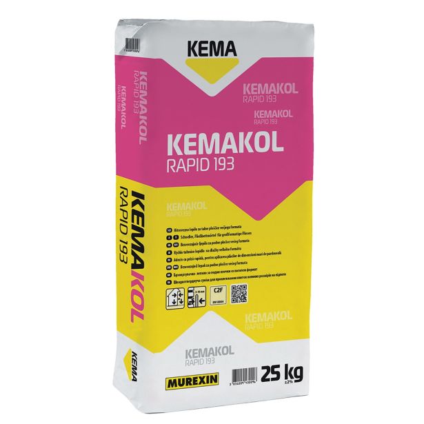 LEPILO ZA PLOŠČICE MUREXIN KEMAKOL RAPID 193 25KG C2F S1