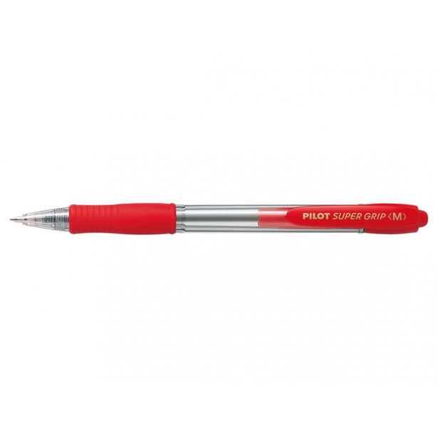 KEMIČNI SVINČNIK PILOT SUPER GRIP RDEČ M