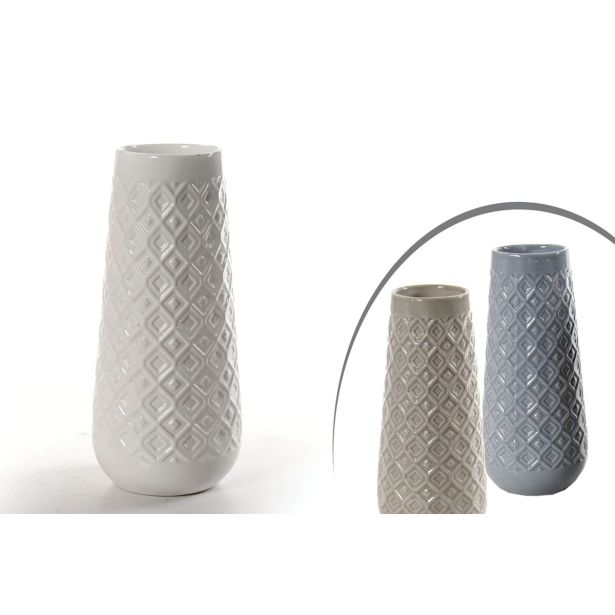 KERAMIČNA VAZA 8.3X20 CM RAZLIČNE BARVE