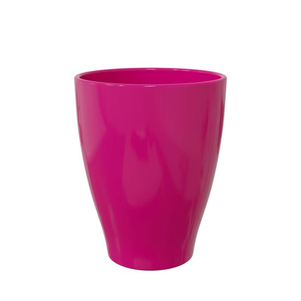 KERAMIČNI NOTRANJI LONEC CARLY 130 ROZA GLOSS 129X166MM ZA ORHIDEJE L12