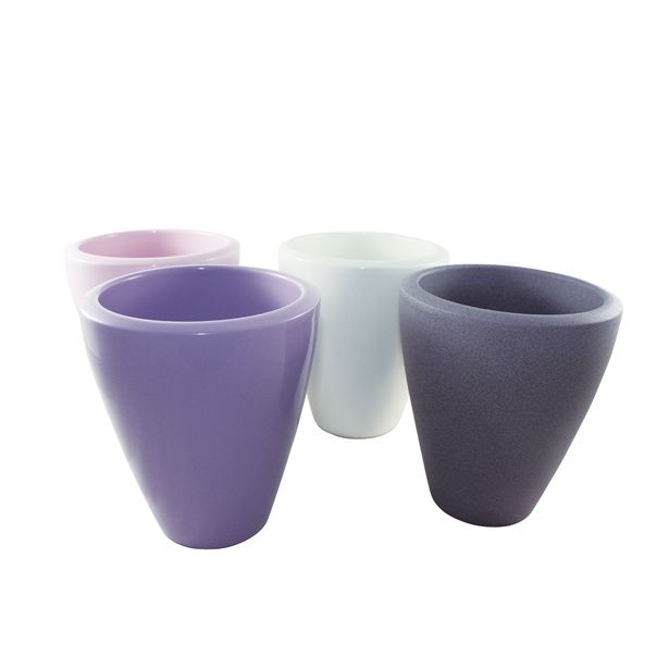 KERAMIČNI NOTRANJI LONEC HORTER ORHIDEJA 91113-17 14.5CM BOROVNICA STRUKTURNA