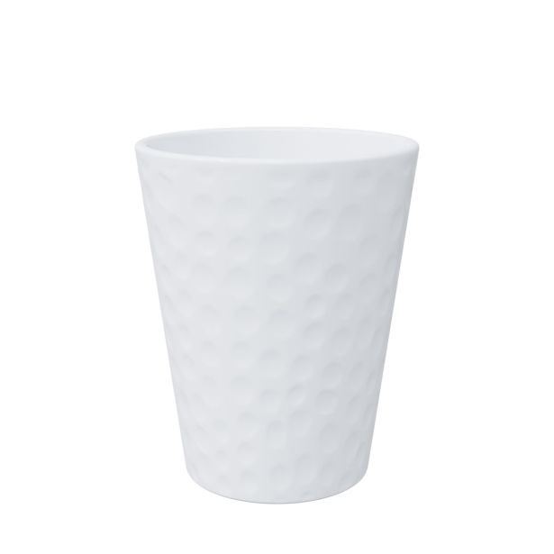 KERAMIČNI NOTRANJI LONEC LINDA 140 BEL GLOSS 139X167MM ZA ORHIDEJE L12