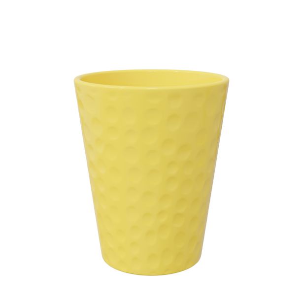 KERAMIČNI NOTRANJI LONEC LINDA 140 LIMONA GLOSS 139X167MM ZA ORHIDEJE L12