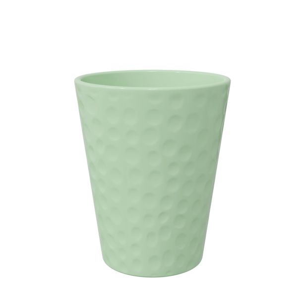 KERAMIČNI NOTRANJI LONEC LINDA 140 MINT GLOSS 139X167MM ZA ORHIDEJE L12