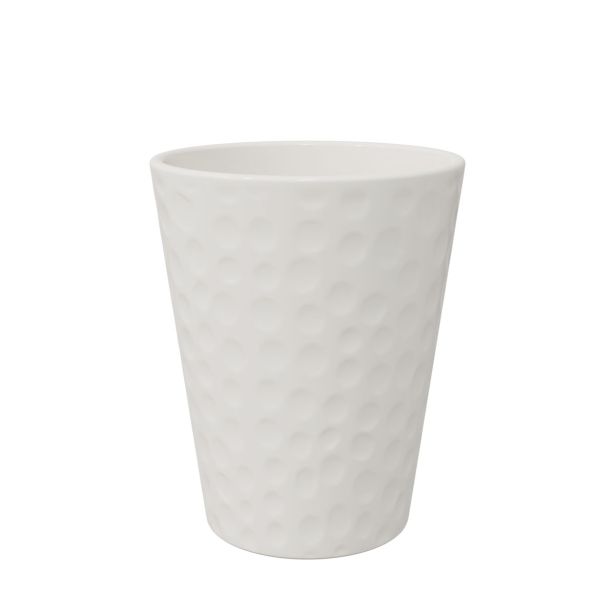 KERAMIČNI NOTRANJI LONEC LINDA 140 VANILIJA GLOSS 139X167MM ZA ORHIDEJE L12
