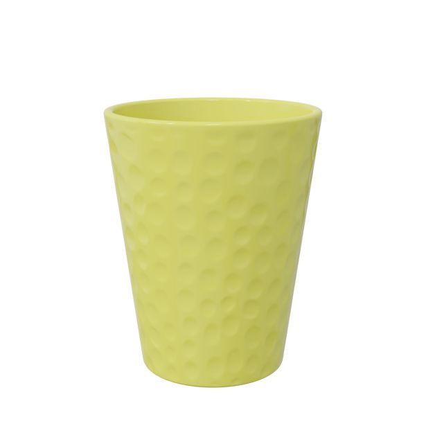 KERAMIČNI NOTRANJI LONEC LINDA 140 ZELENA GLOSS 139X167MM ZA ORHIDEJE L12