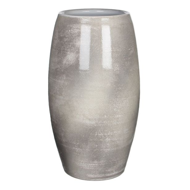 LESTER VAZA OKROGLA SVETLO SIVA - H50XD30CM