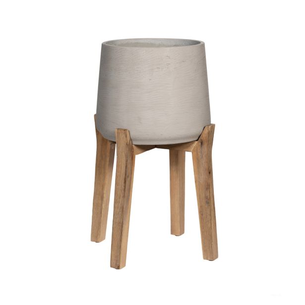 POTTERY POTS, KERAMIČNI NOTRANJI LONEC, SIV