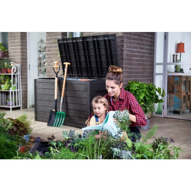 ZABOJ ZA BLAZINE KETER ONTARIO 850 L, ANTRACIT ZABOJ ZA SHRANJEVANJE