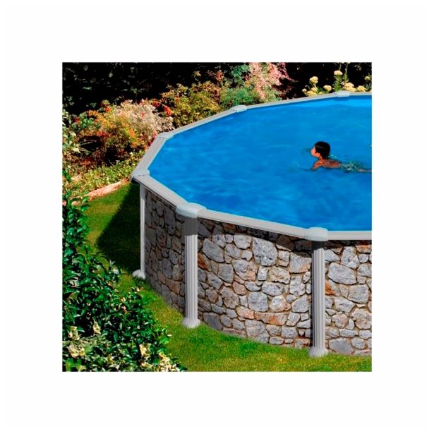 MONTAŽNI BAZEN PLANET POOL KIT 350P 350X120 CM IMITACIJA NARAVNEGA KAMNA