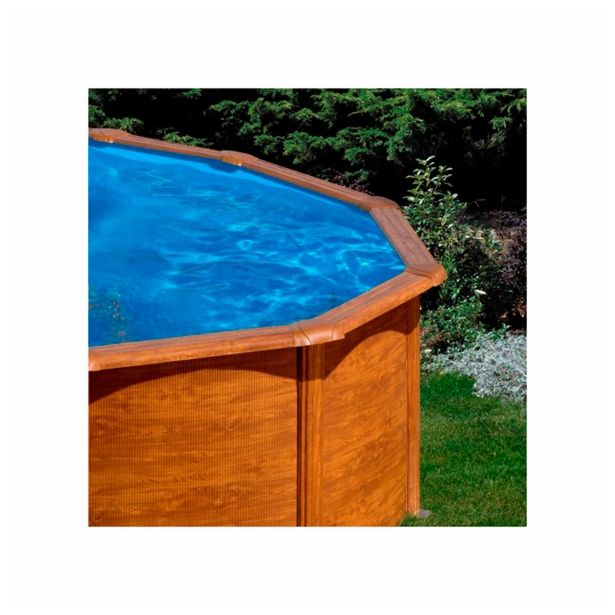 MONTAŽNI BAZEN PLANET POOL KIT 460W 460X120 CM IMITACIJA LESA