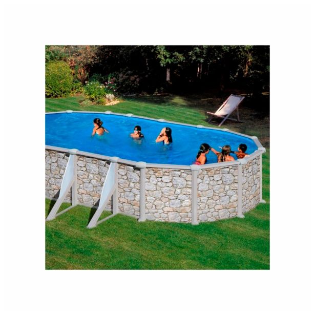 MONTAŽNI BAZEN PLANET POOL KIT 610P 610X375X120 CM IMITACIJA NARAVNEGA KAMNA
