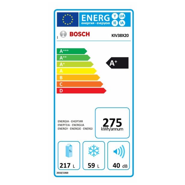 HLADILNIK IN ZAMRZOVALNIK BOSCH KIV 38X20