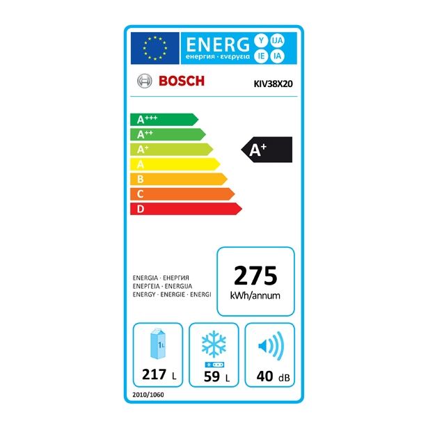 HLADILNIK IN ZAMRZOVALNIK BOSCH KIV 38X20