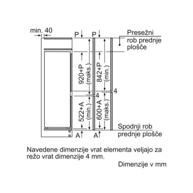HLADILNIK IN ZAMRZOVALNIK BOSCH KIV 67VS30