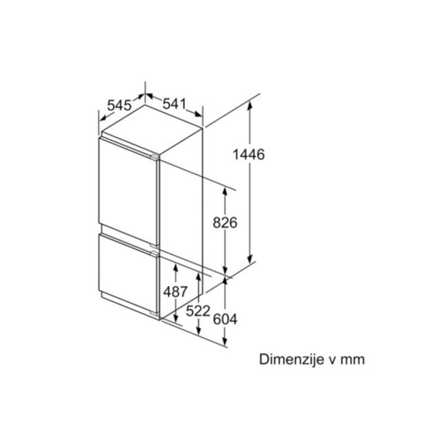 HLADILNIK IN ZAMRZOVALNIK BOSCH KIV 67VS30