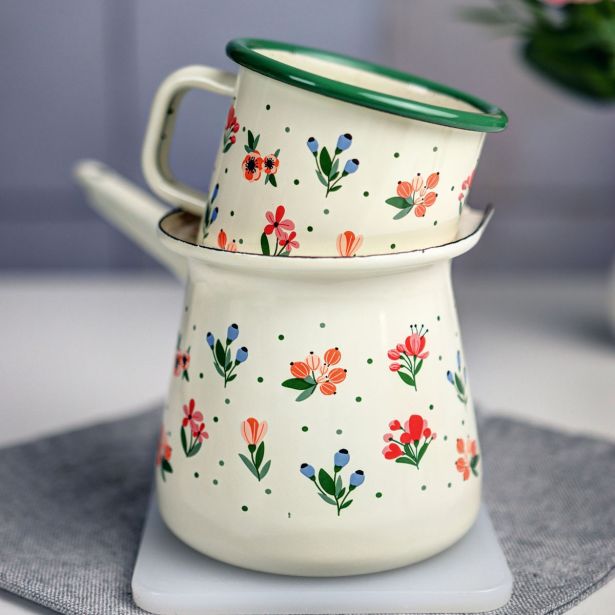 KLASIČNA DŽEZVA 11 CM/0,7 L, CVETLIČNE RADOSTI
