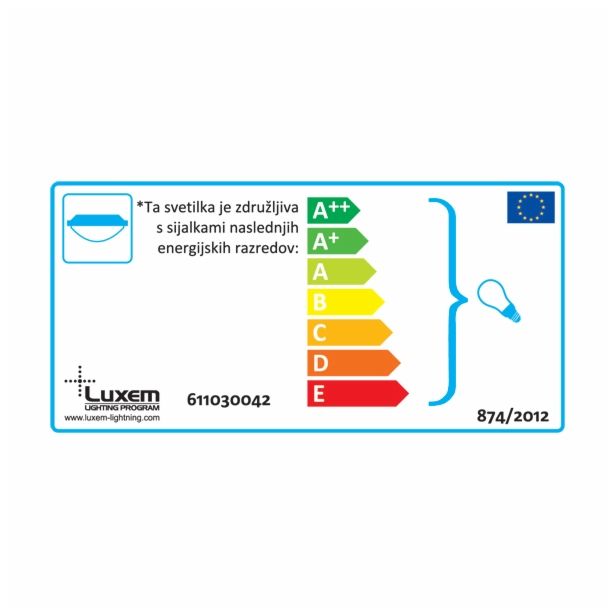 KLASIČNA PLAFONJERA LUXEM ORIENT OEKS-402 ASOLA KR FI 400 2X60W E27